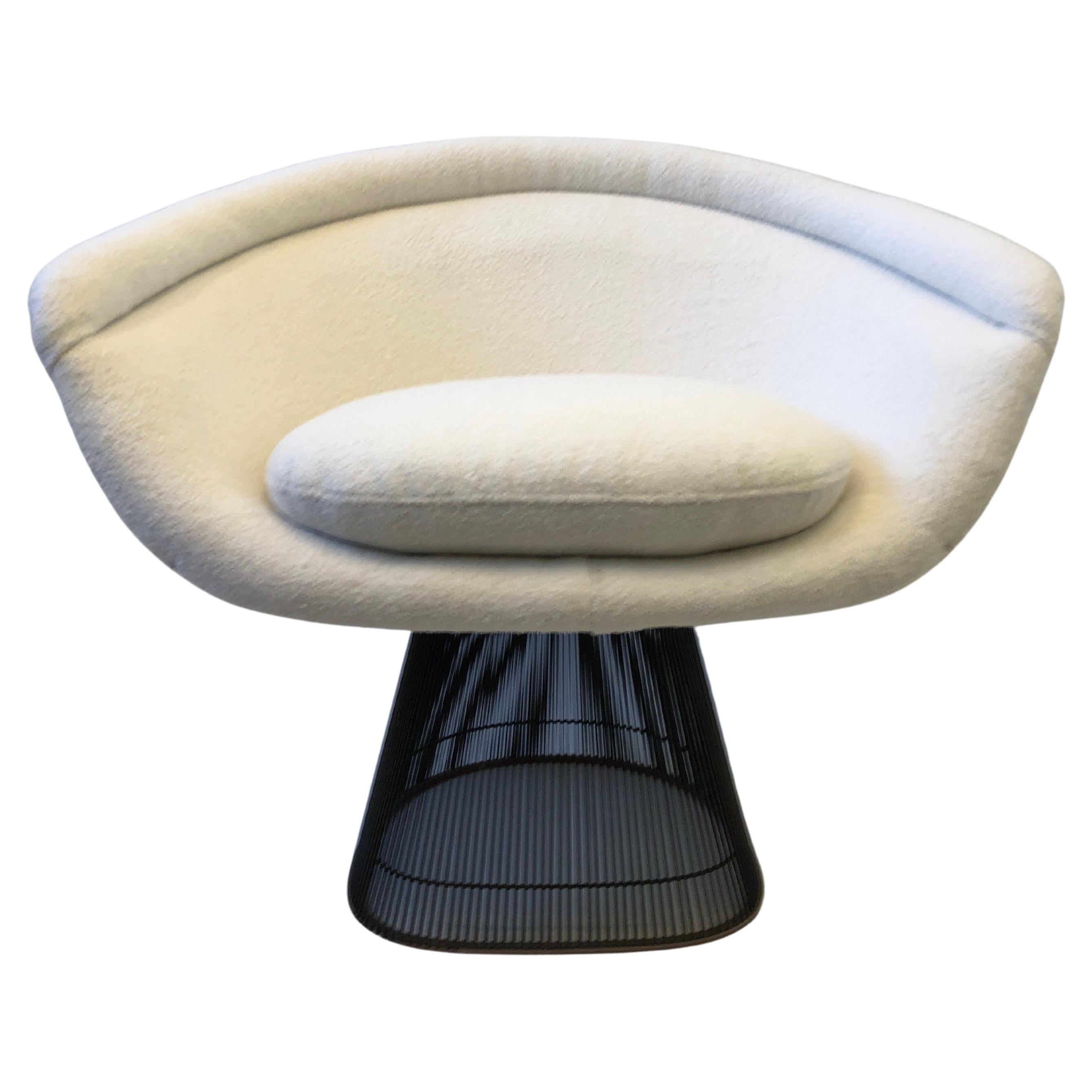 Bronze and Boucle Lounge Chair by Warren Platner for Knoll 