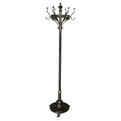 Hängebügel aus Bronze und Messing mit brüniertem Jugendstil aus der Belle Epoque, Bronze mit Grifone-Füßen