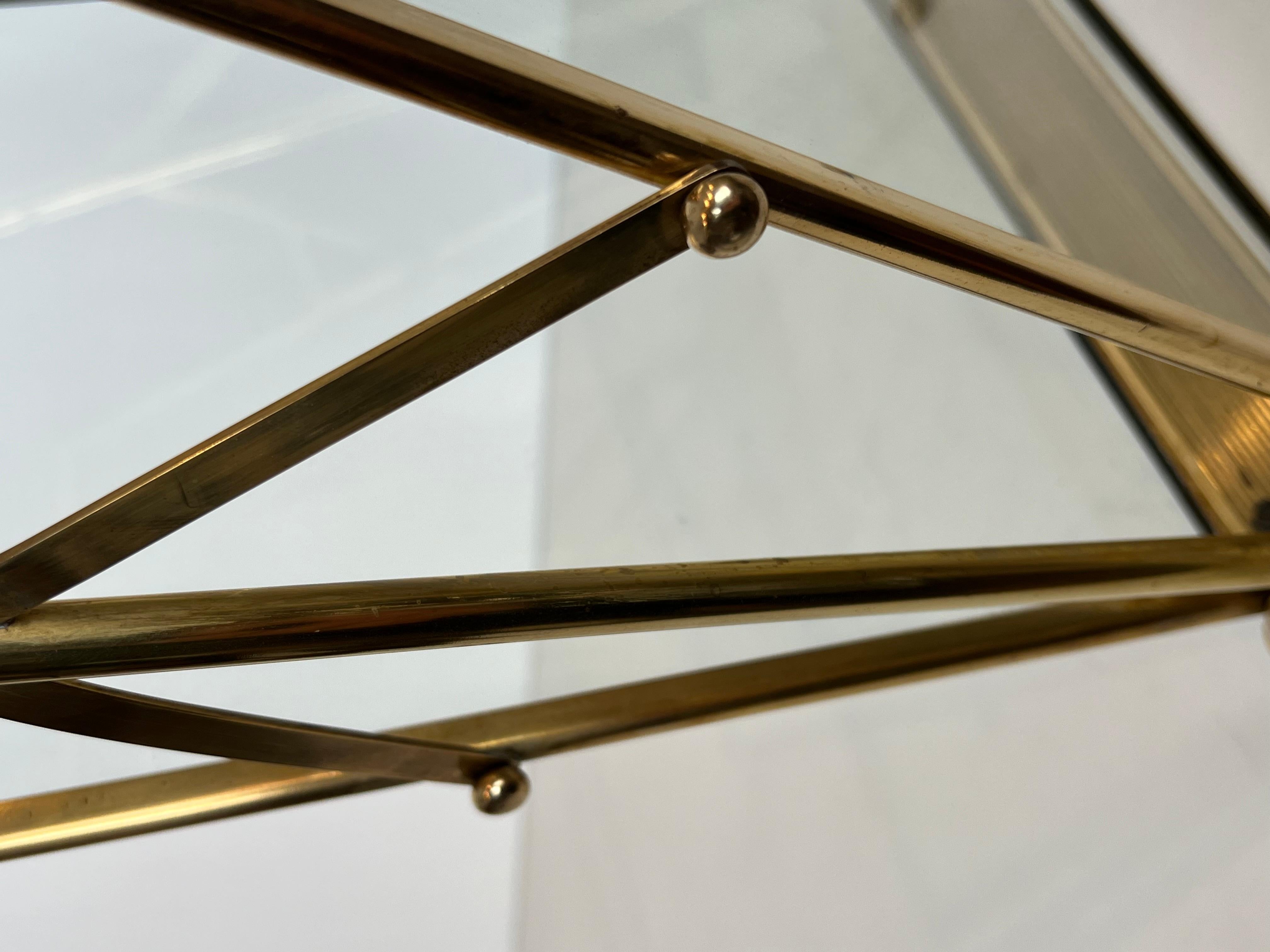 Bronze and Brass Faux-Bamboo Magazine Rack by Maison Baguès For Sale 9
