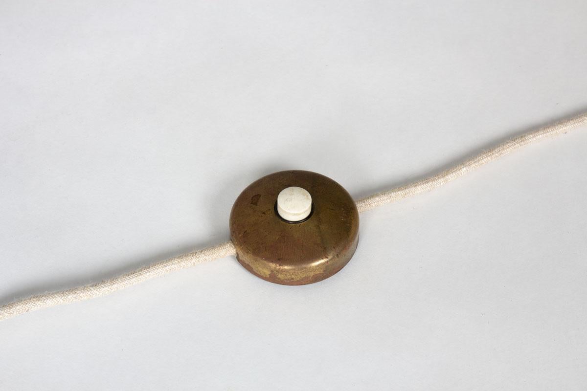 XX secolo Lampada da terra in bronzo e ottone, anni '50 in vendita