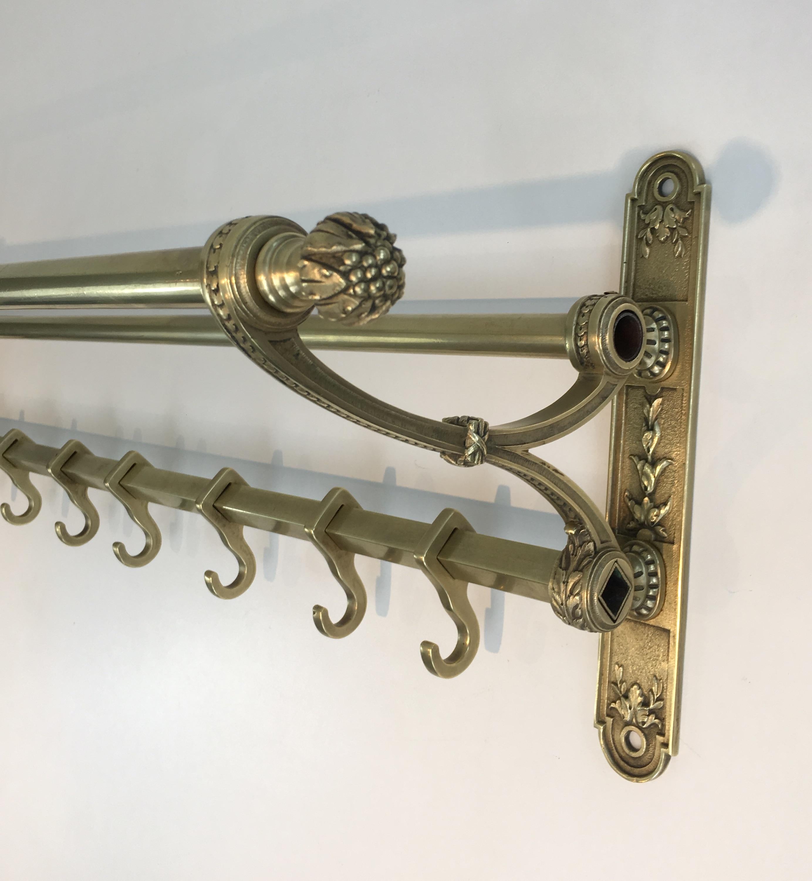 Bronze and Brass Neoclassical Wall Coat Hanger, French, circa 1900 at ...