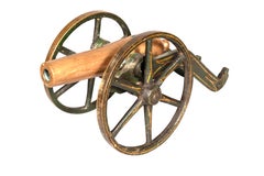 Bronze And Cast Iron Signal Cannon