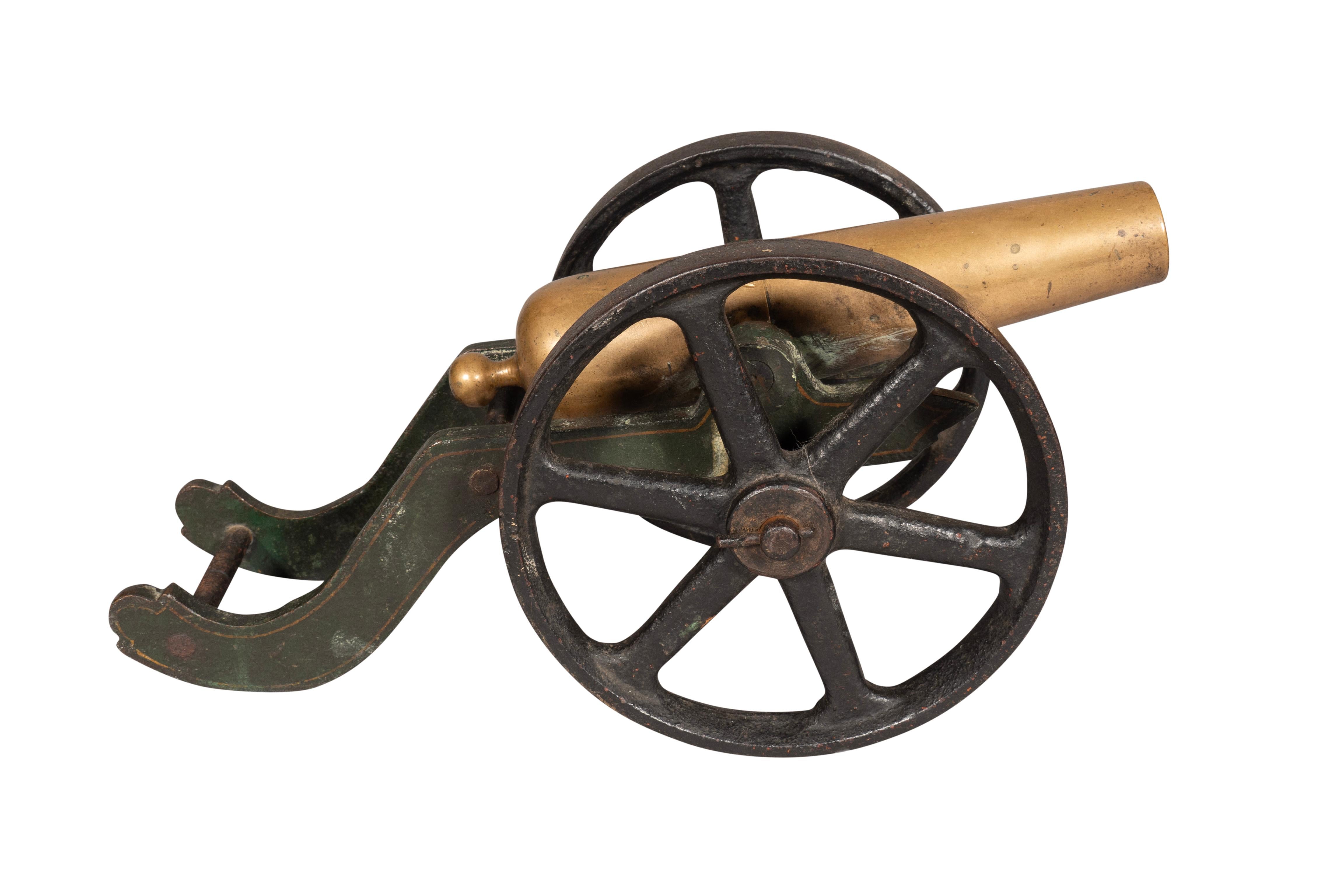 Late 19th Century Bronze And Cast Iron Signal Cannon For Sale