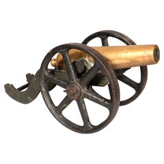 Used Bronze And Cast Iron Signal Cannon