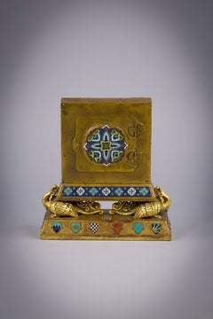 Bronze and Champleve Clock, E.F. Caldwell and Co., circa 1900