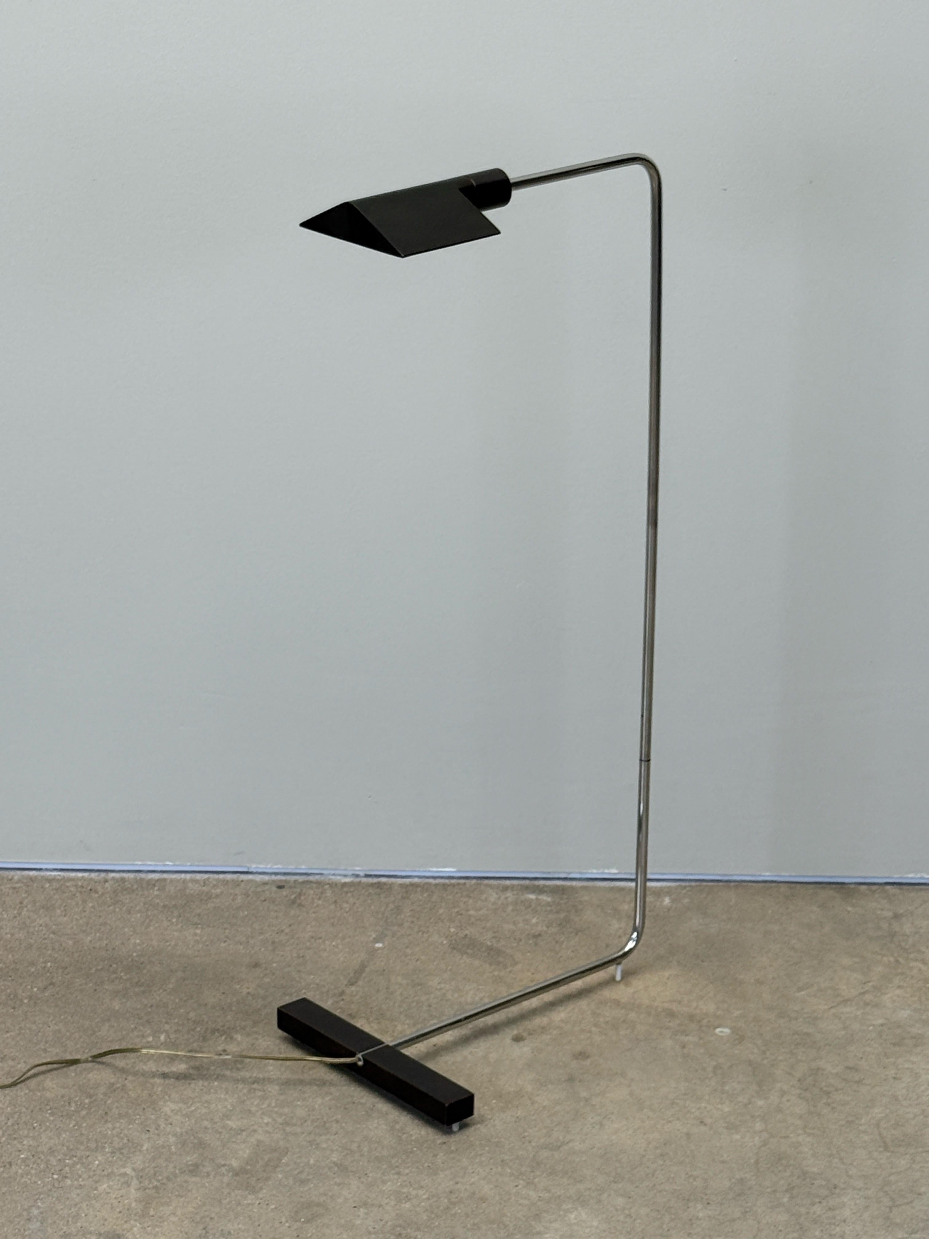 Lampada da terra in bronzo e cromo di Cedric Hartman in vendita 3