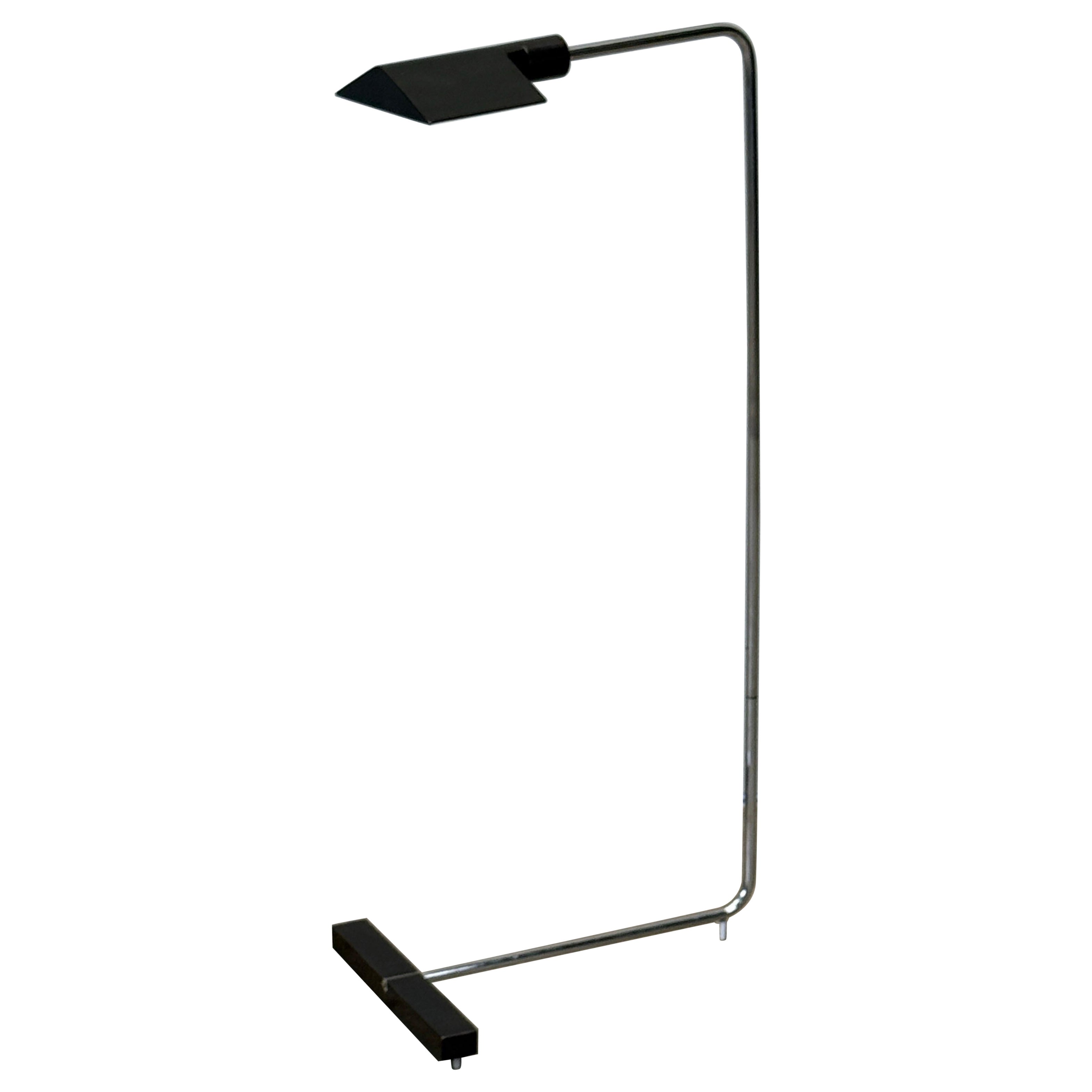 Bronze and Chrome Floor Lamp by Cedric Hartman