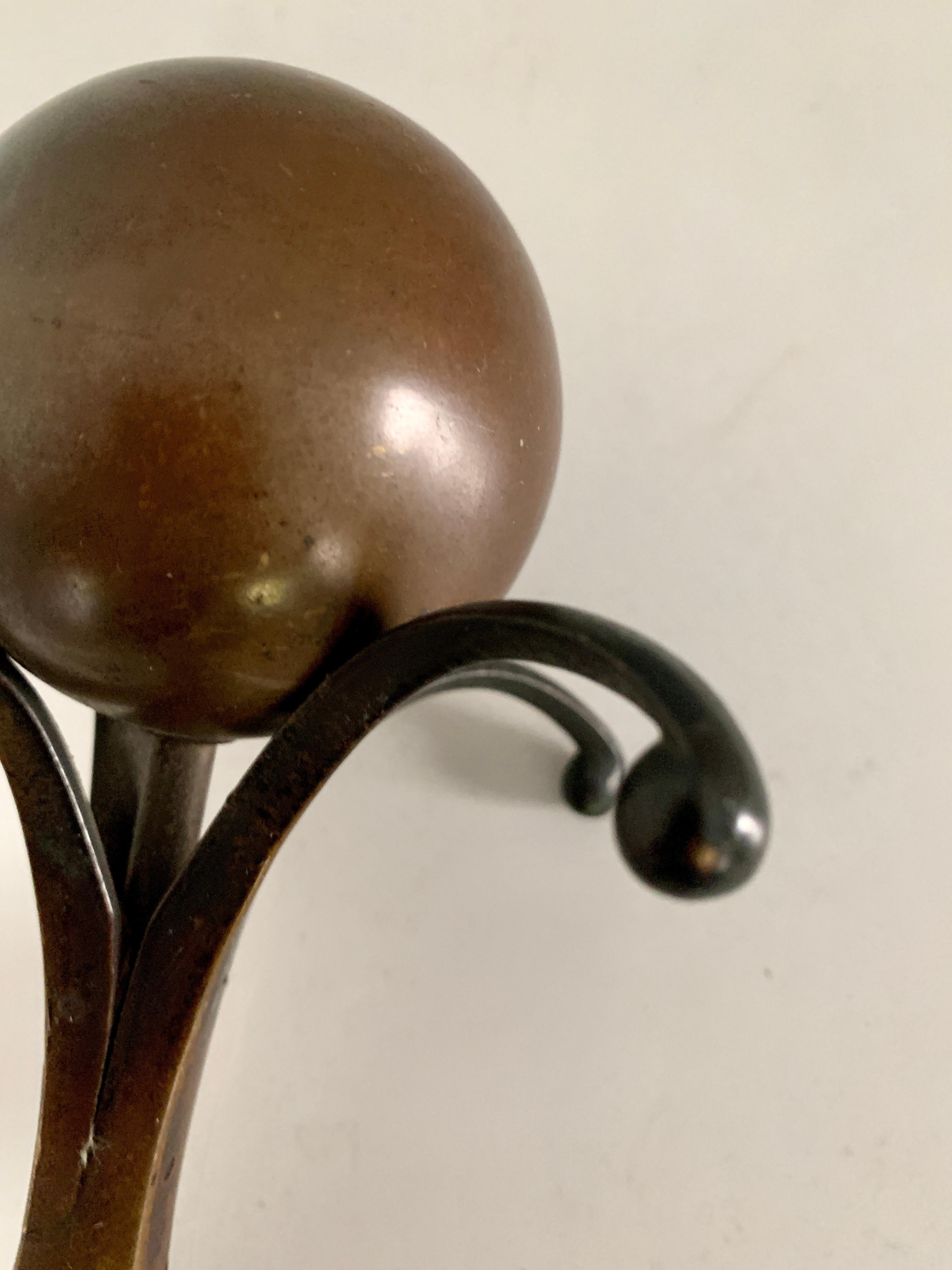 Bronze and Copper Arts & Crafts Finial 4