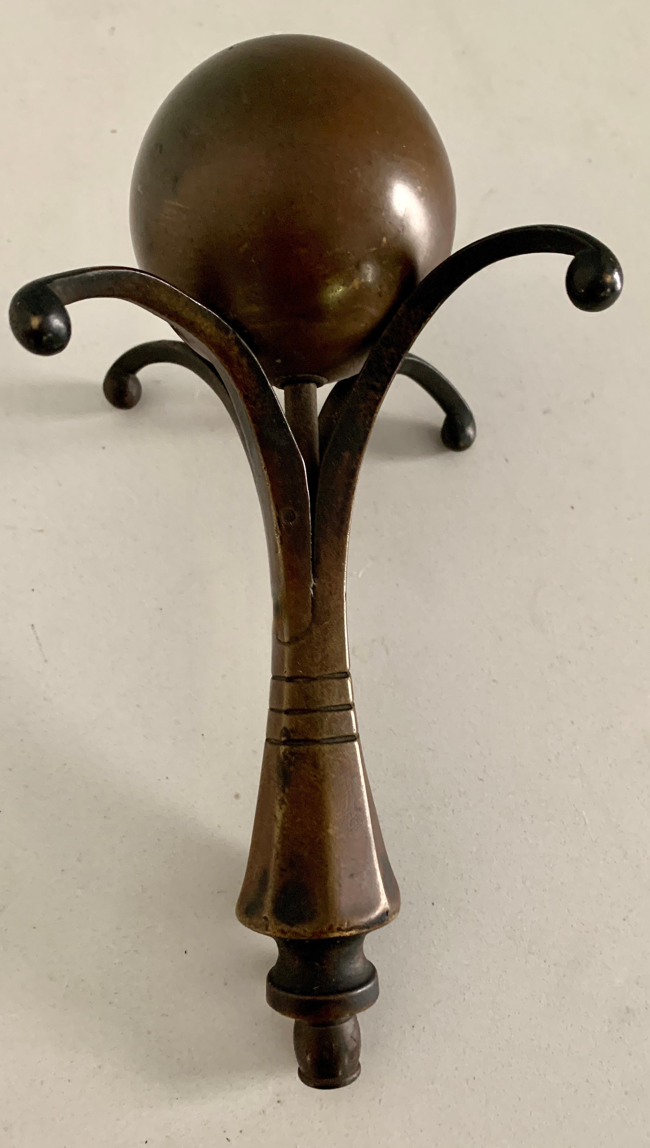 Bronze and Copper Arts & Crafts Finial 5