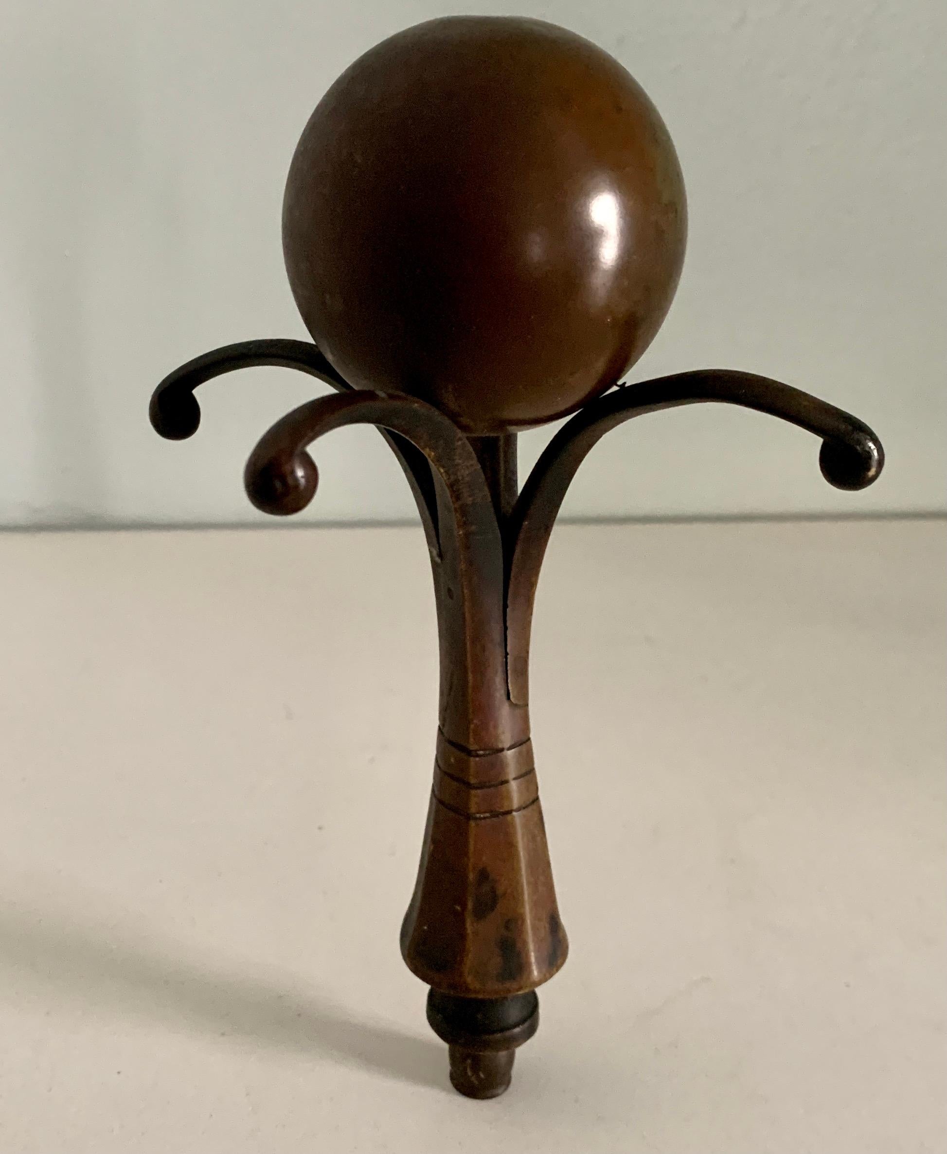 Bronze and Copper Arts & Crafts Finial 1