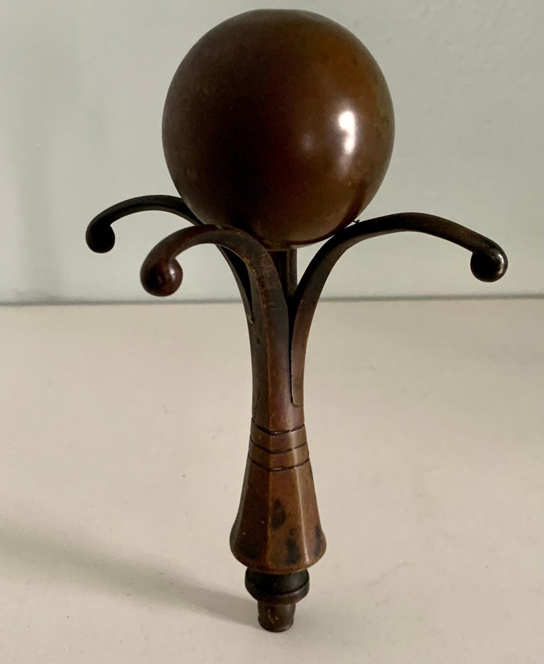 Bronze and Copper Arts and Crafts Finial For Sale at 1stDibs
