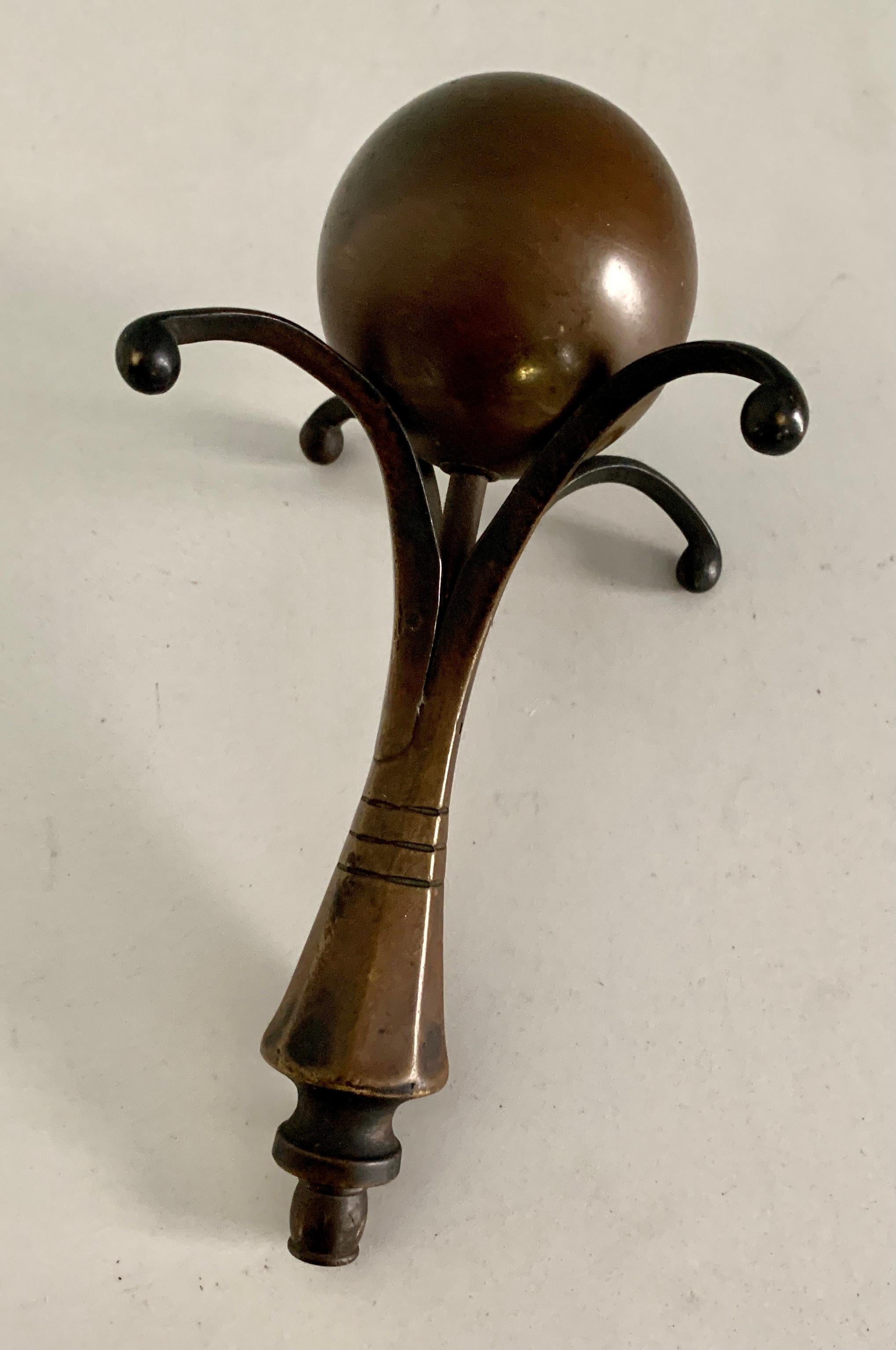 Bronze and Copper Arts & Crafts Finial 2