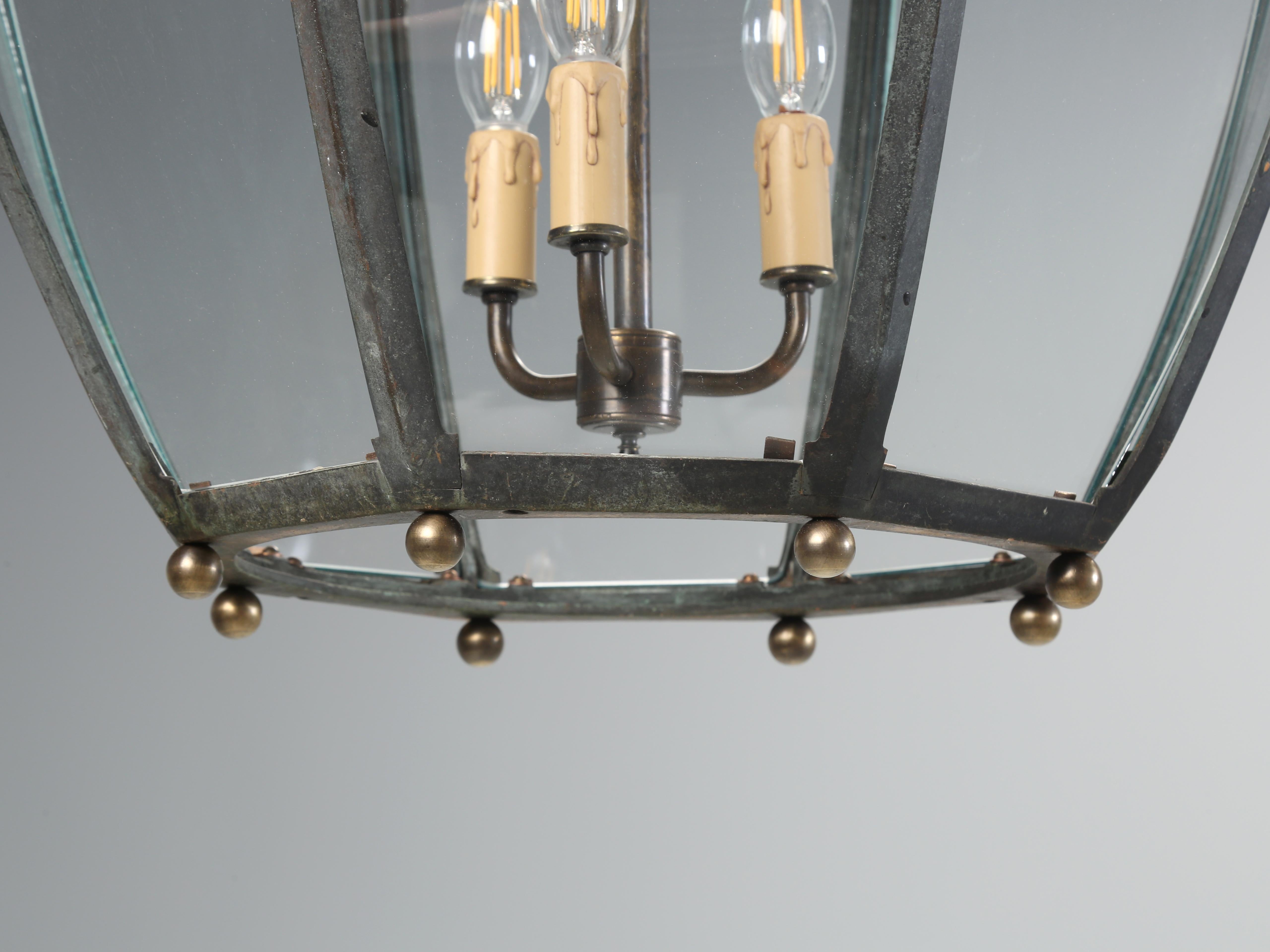 Bronze and Copper Lantern or Pendant Dublin Ireland Beautifully 1930's (5) Avail For Sale 5