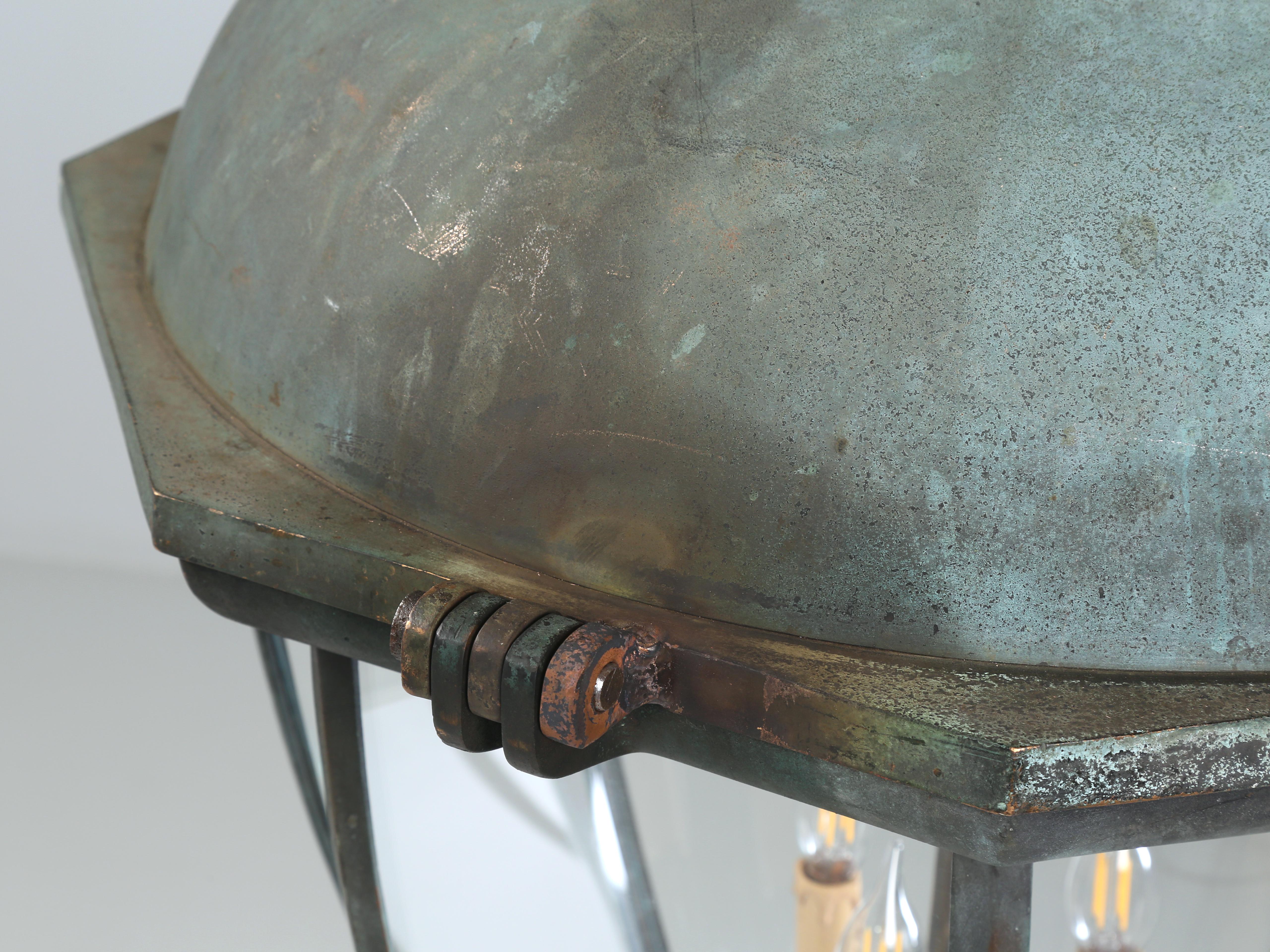 Bronze and Copper Lantern or Pendant Dublin Ireland Beautifully 1930's (5) Avail For Sale 1