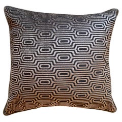 Bronze and Cream pattern with welt and white velvet back