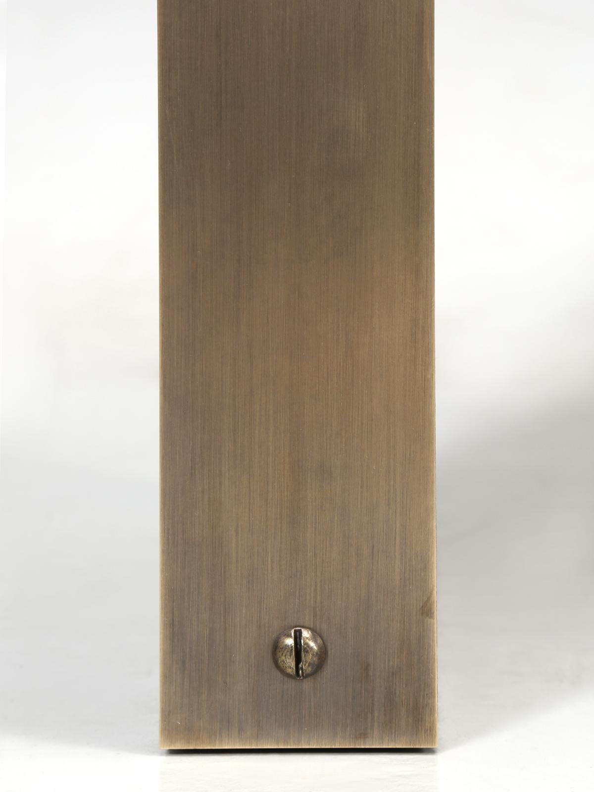 Konsolentisch aus Bronze und ebonisiertem Holz aus der Old Plank Kollektion im Angebot 8