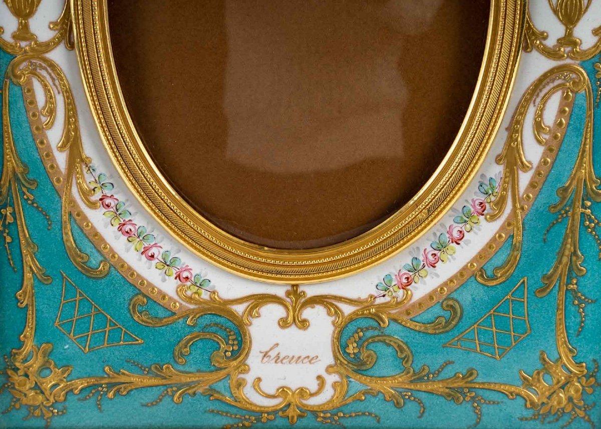 Bronze and Enamel Photo Frame, Late 19th Century In Good Condition In Saint-Ouen, FR
