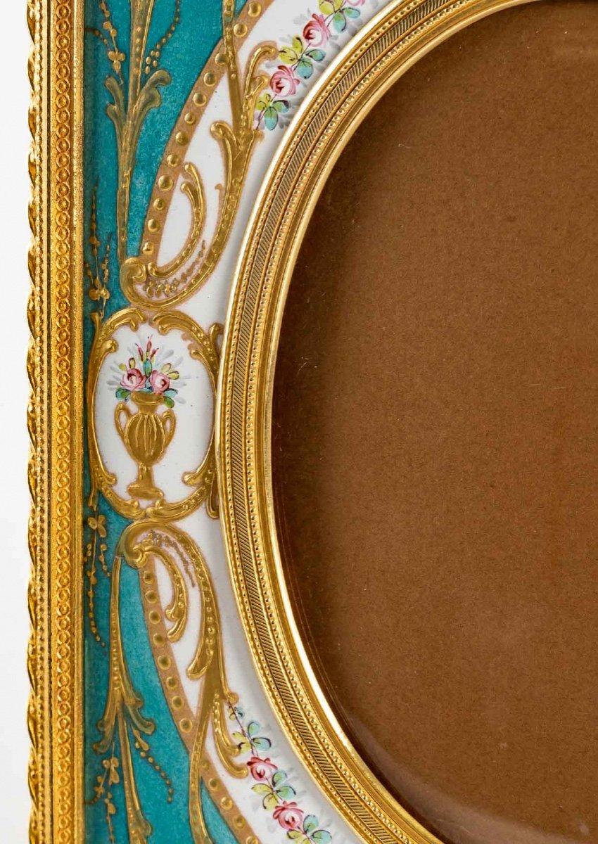 Bronze and Enamel Photo Frame, Late 19th Century 1