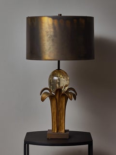 Bronze and Fractal Resin Maison Charles Table lamp