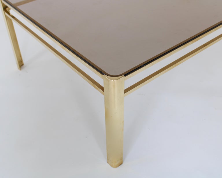Bronze and Glass Coffee Cocktail Table by Jacques Quinet for Maison  Malabart at 1stDibs | bronze glass coffee table