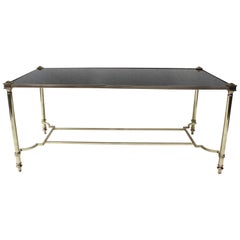 Bronze and Glass Coffee Table by Maison Jansen