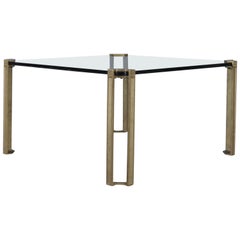 Bronze and Glass Coffee Table by Peter Ghyczy, 1970s