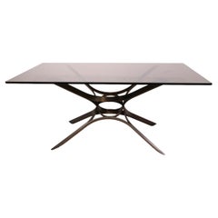 Bronze and Glass Coffee Table by Roger Sprunger for Dunbar