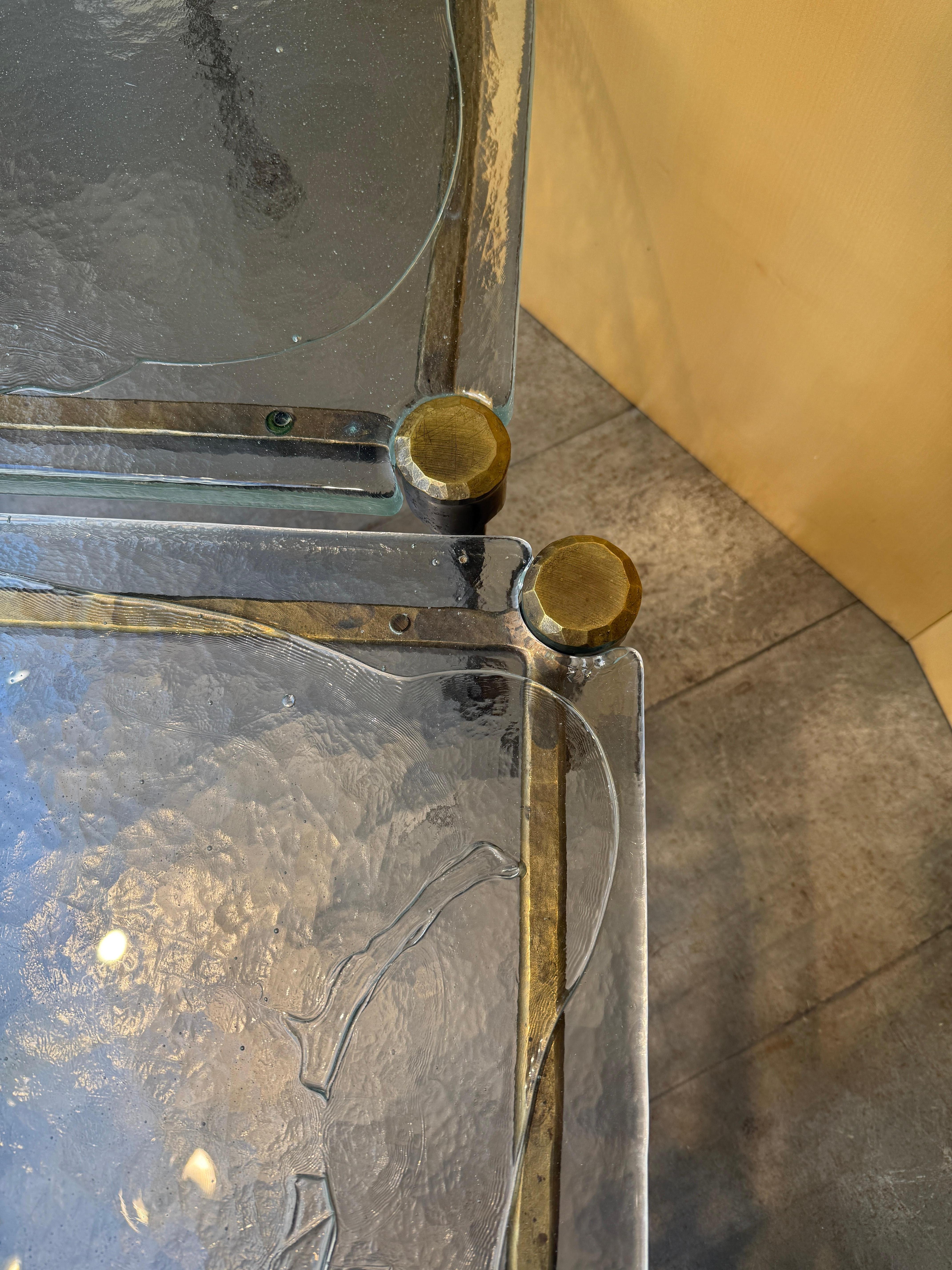 Couchtisch aus Bronze und Glas Lothar Klute, Deutschland 1980 (Moderne der Mitte des Jahrhunderts)