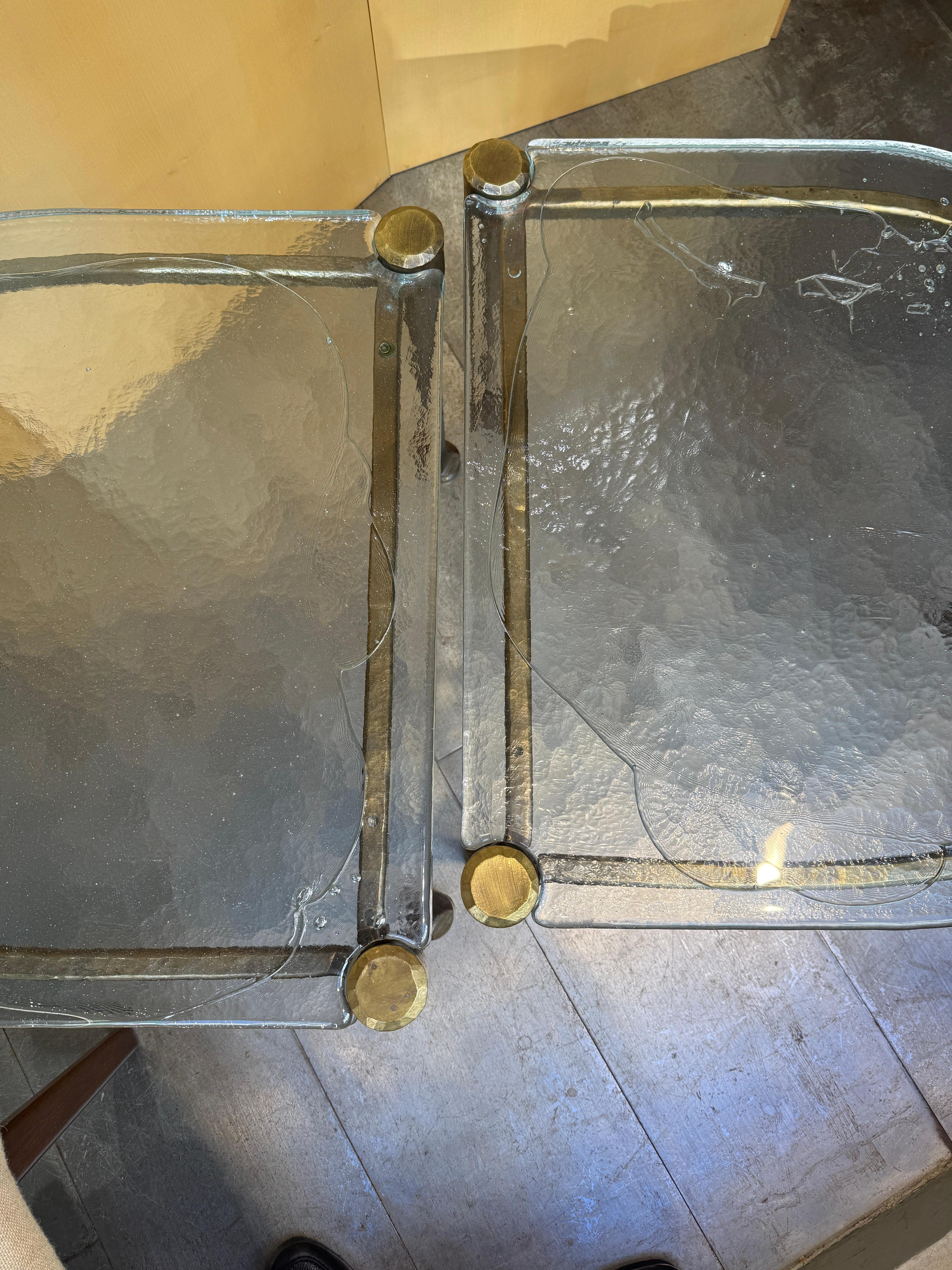 Couchtisch aus Bronze und Glas Lothar Klute, Deutschland 1980 (Ende des 20. Jahrhunderts)