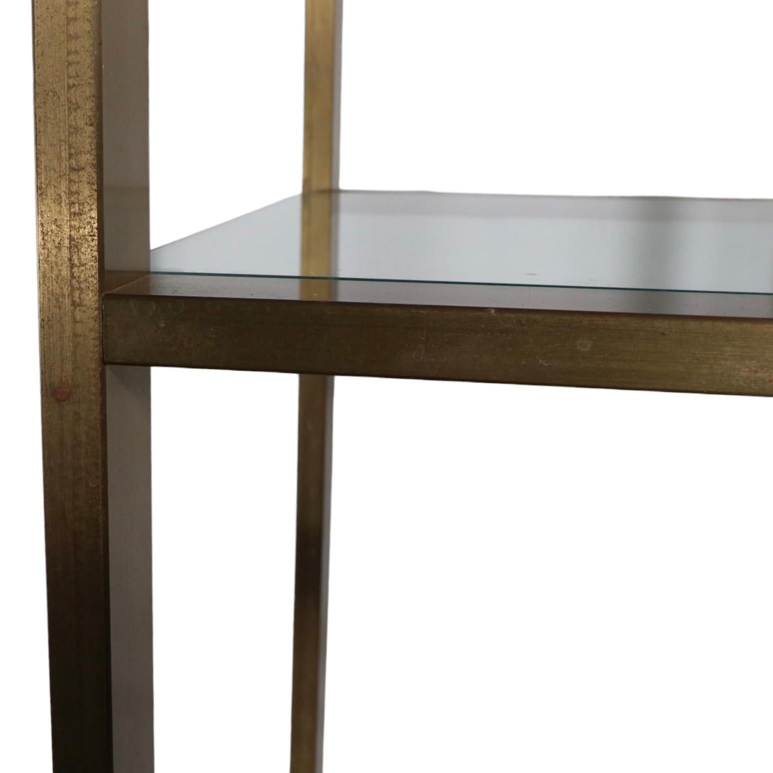 Bronze and Glass Etagere Shelf by Milo Baughman c. 1970's  For Sale 5