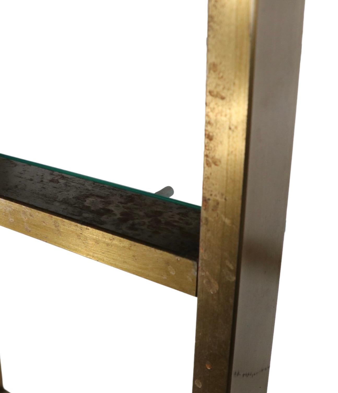 Bronze and Glass Etagere Shelf by Milo Baughman c. 1970's  For Sale 6