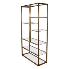 Bronze and Glass Etagere Shelf by Milo Baughman c. 1970's