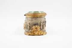 Bronze and glass jewelry box