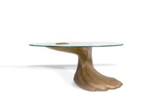 Bronze and Glass Limited Edition Wave Coffee Table