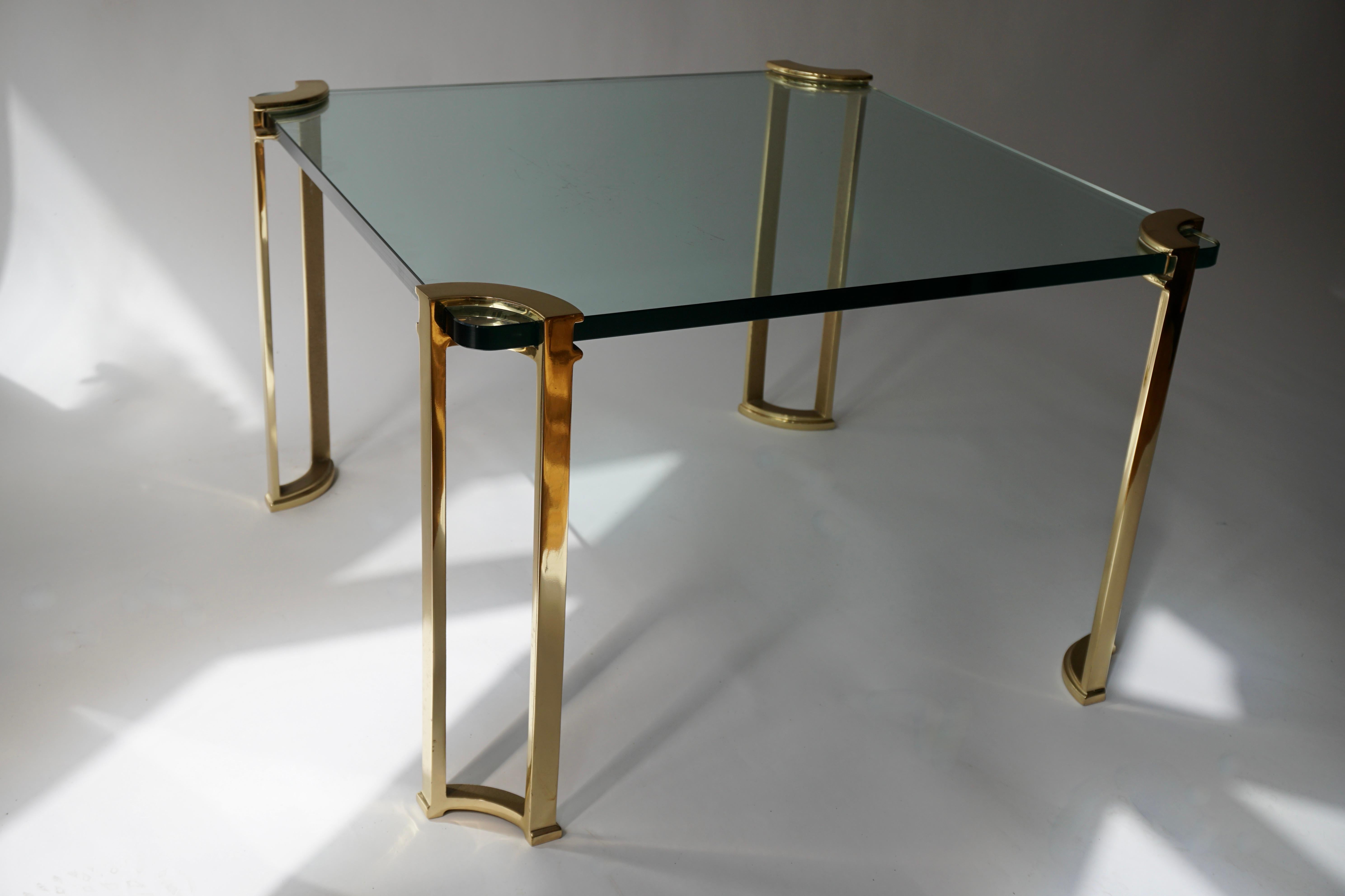 Bronze and Glass Side Table In Good Condition For Sale In Antwerp, BE
