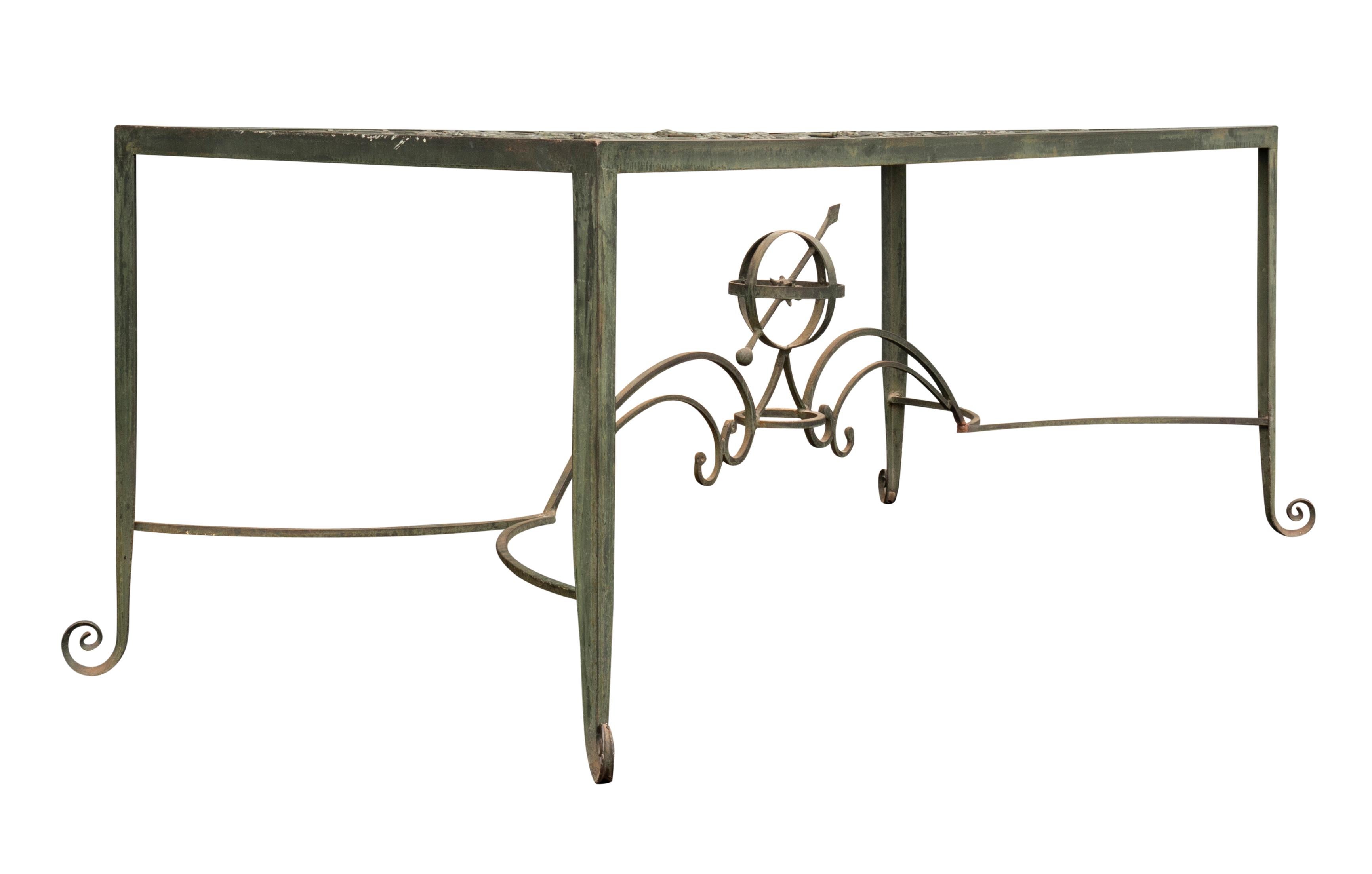Bronze And Glass Top Dining Table For Sale 8