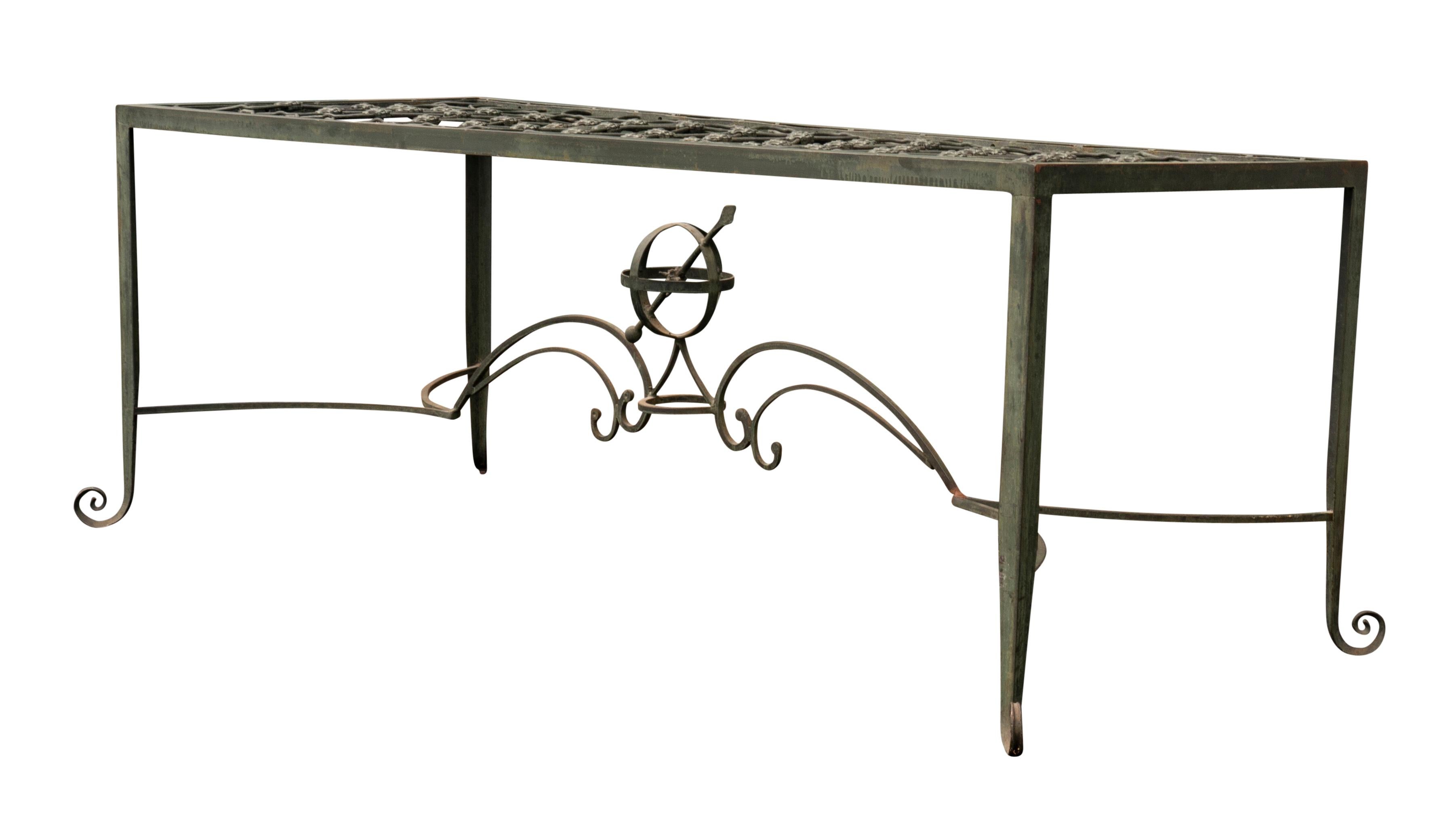 Bronze And Glass Top Dining Table For Sale 9