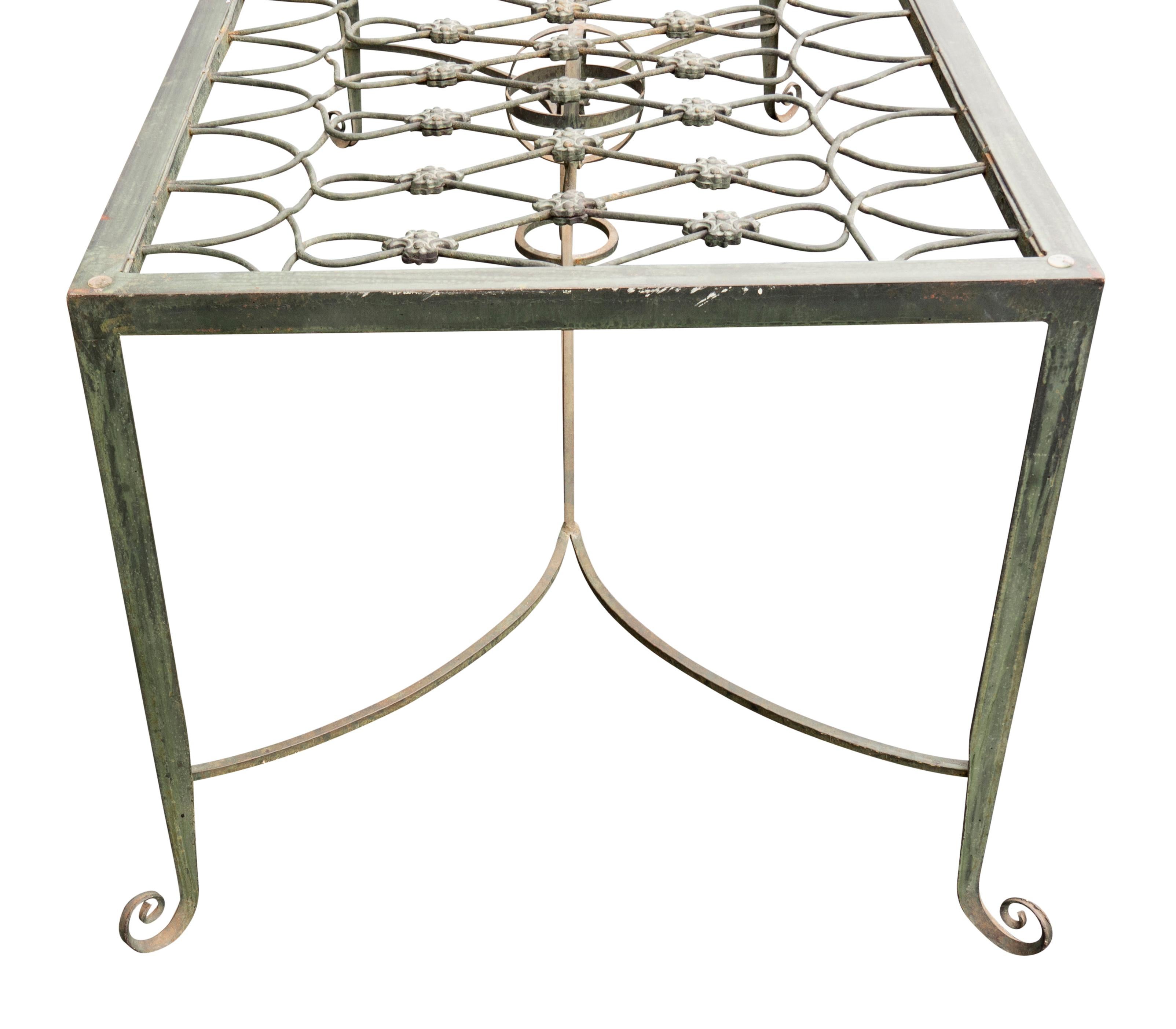 Bronze And Glass Top Dining Table For Sale 3