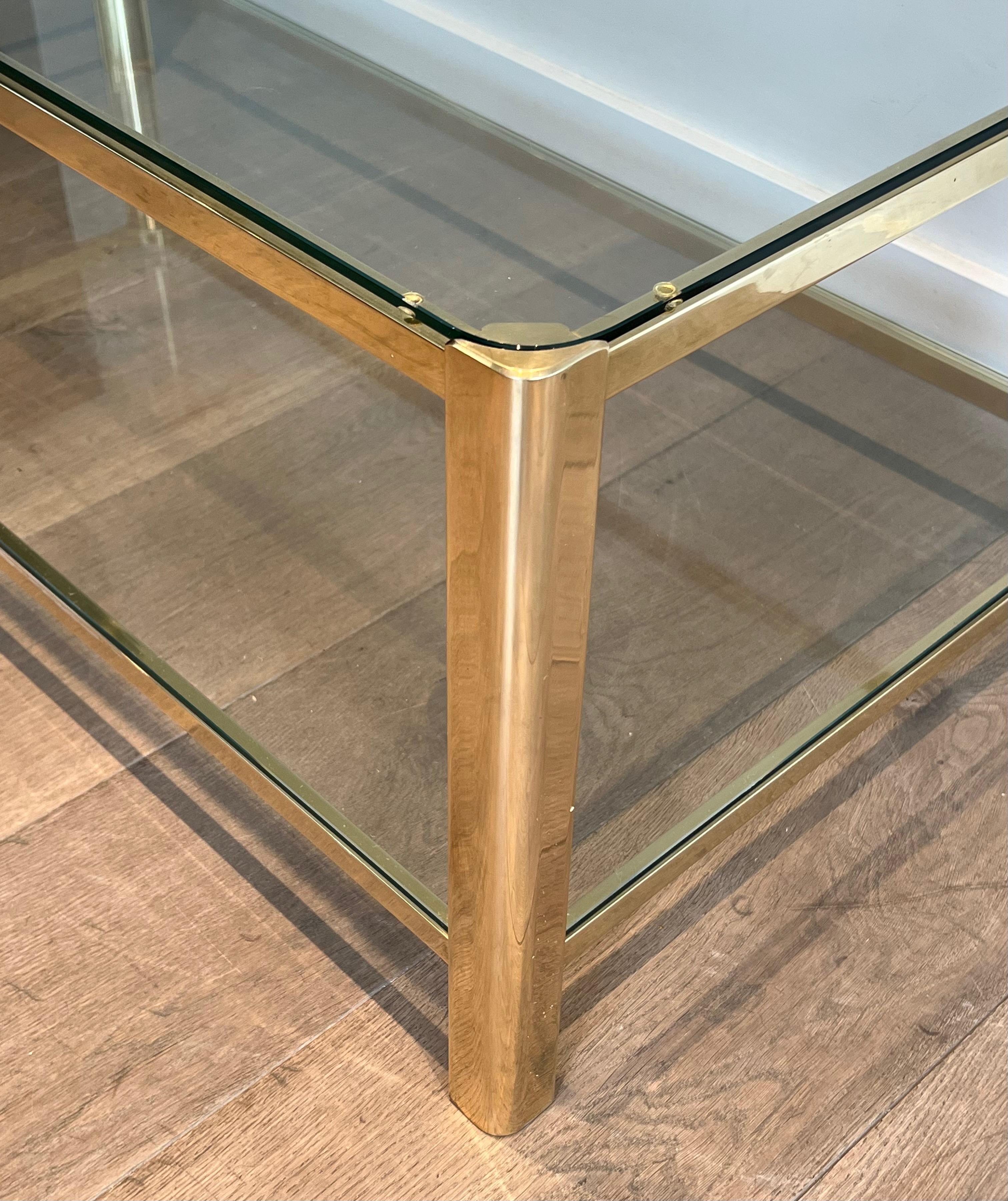 20ième siècle Table basse à deux niveaux signée Lepelletier et estampillée par Broncz en vente