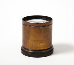 Bronze and Glass Vintage Lens, 20th C
