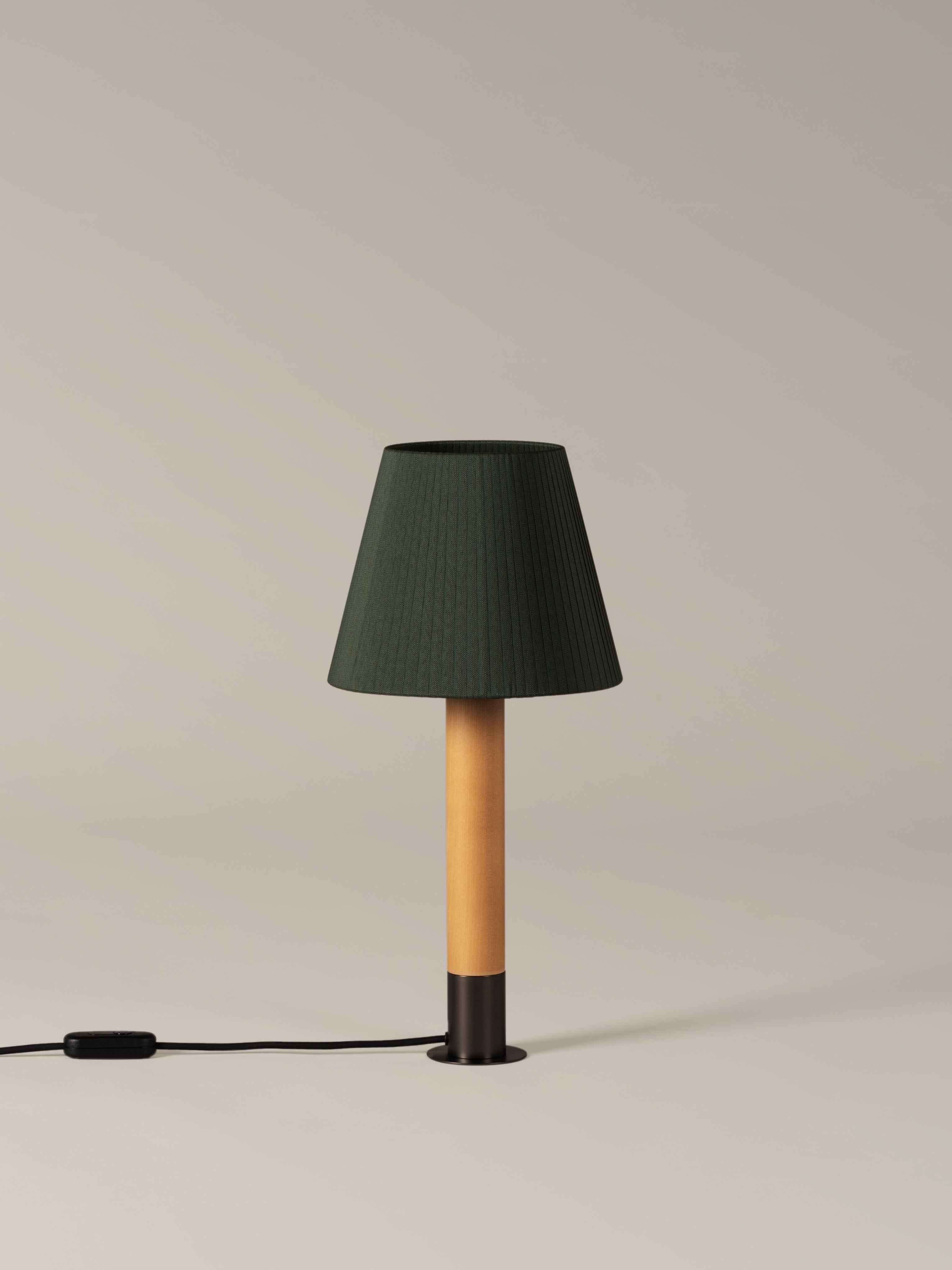 Modern Bronze and Green Básica M1 Table Lamp by Santiago Roqueta, Santa & Cole For Sale