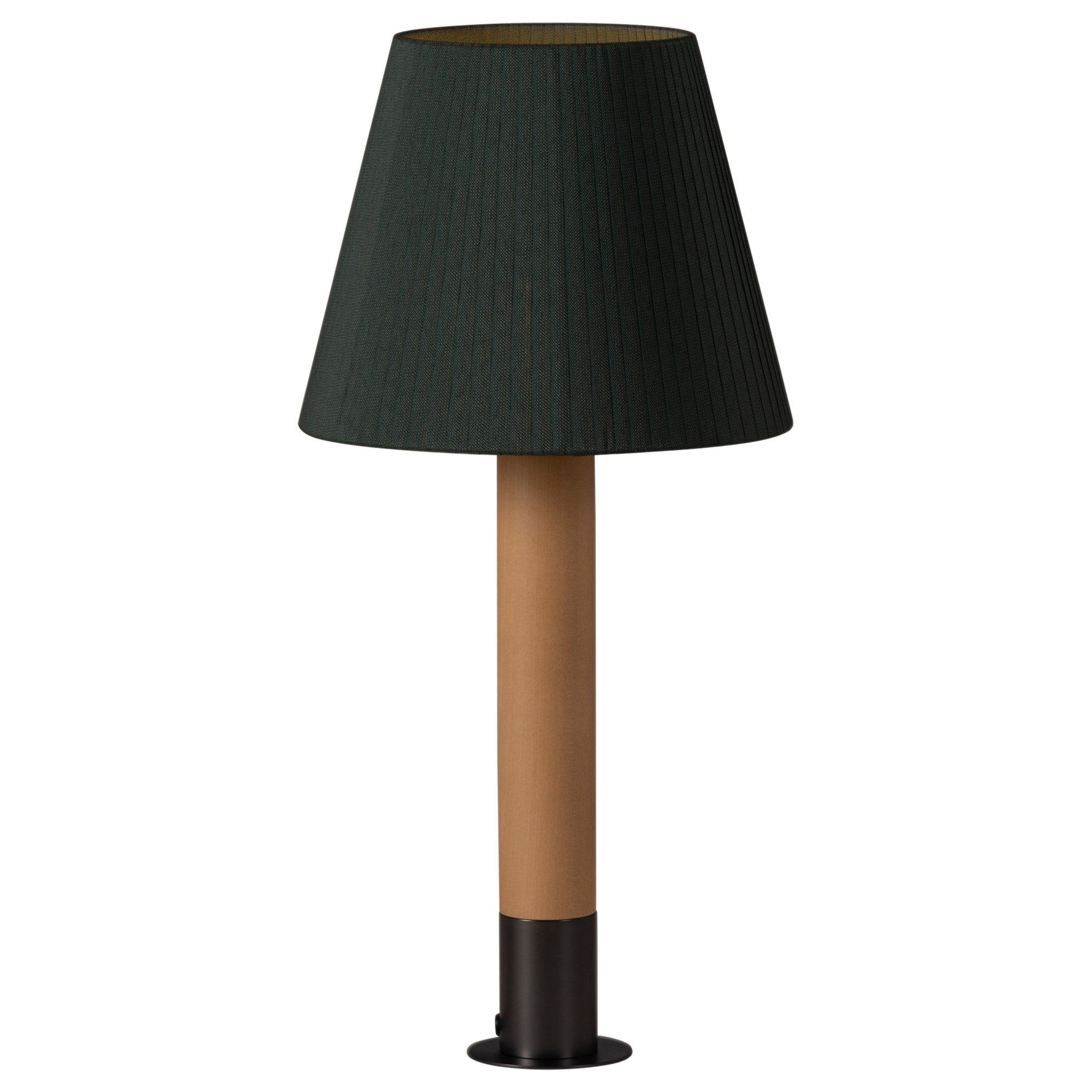 Tischleuchte Básica M1 aus Bronze und Grün von Santiago Roqueta, Santa & Cole