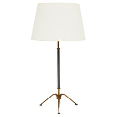 Bronze and Gunmetal Table Lamp by Maison Lunel