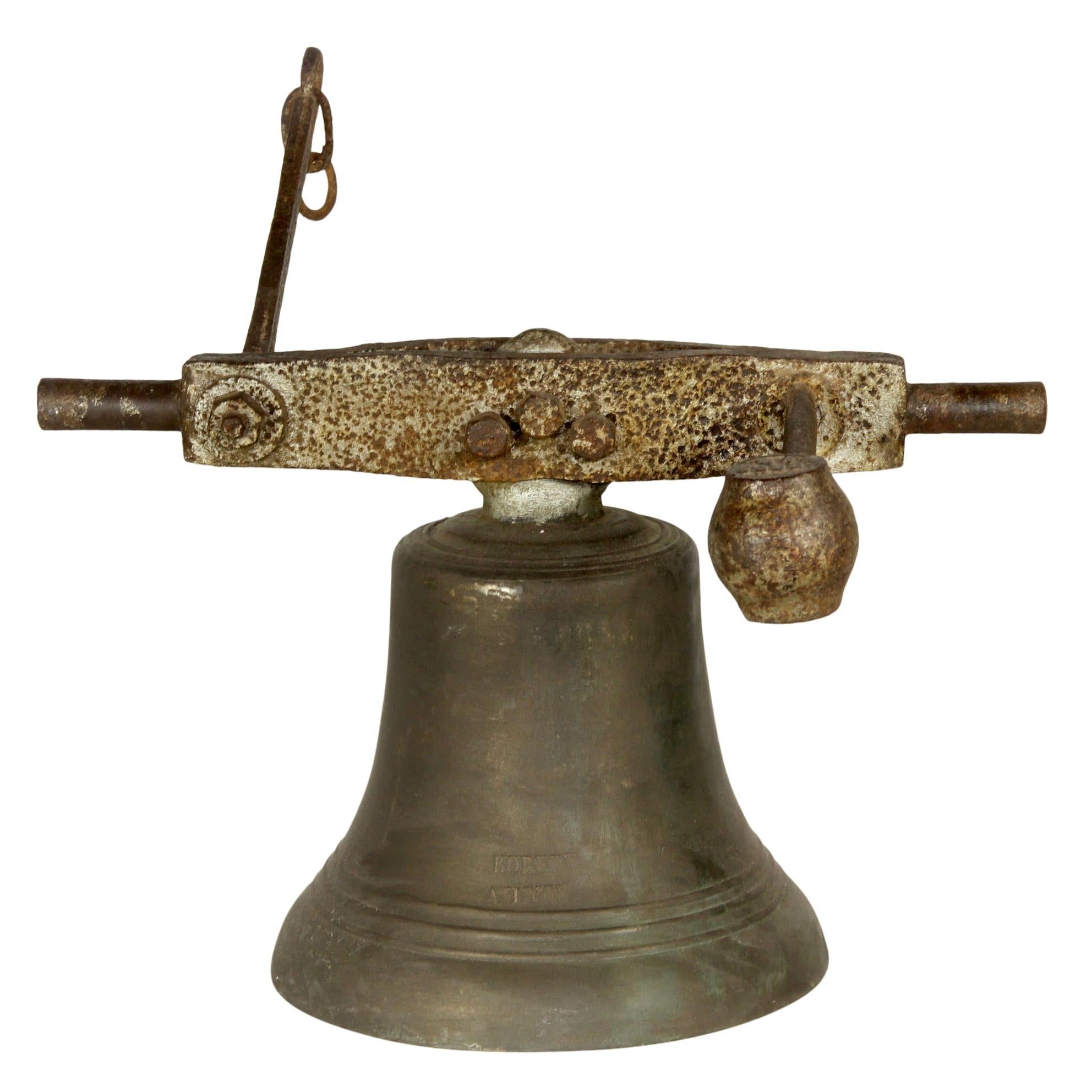 Bronze and Iron Bell, circa 1890