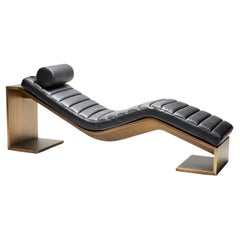 Bronze & Leather Bench, KIMANI Lounge by Reda Amalou, 2019, Gallery Collection