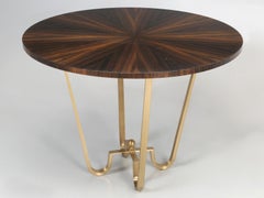 Table d'entrée, table de jeu ou table d'appoint en bronze et ébène de Macassar dans toutes les dimensions