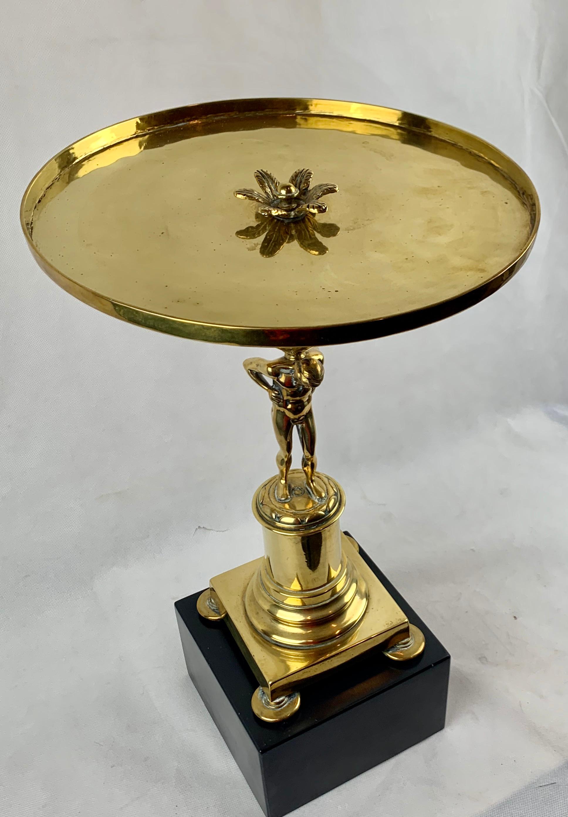 Unusual Table in the form of a Bronze Atlas with Marble Plinth 2