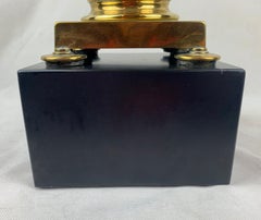 Unusual Table in the form of a Bronze Atlas with Marble Plinth