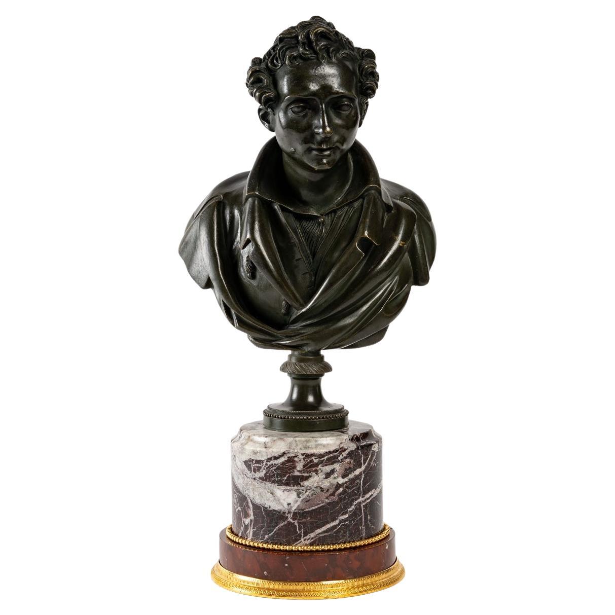 Bronze and Marble Bust from the 19th Century For Sale