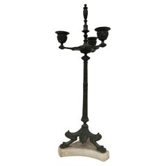 Bronze and Marble Candlestick